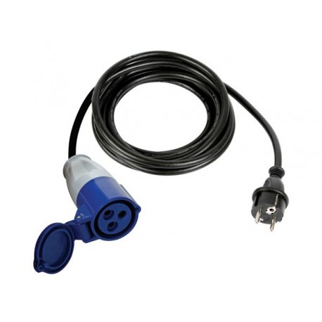 ECEEC 3 CABLE ADAPTATEUR AVEC FICHE SCHUKO VERS PRISE