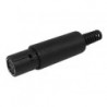FICHE MINI-DIN FEMELLE 4 BROCHES - NOIR