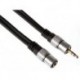 FICHE STEREO 3.5MM VERS JACK STEREO 3.5MM / PROFESSIONNEL / 2.50m