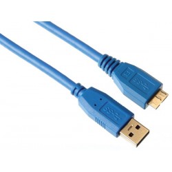 CABLE USB 3.0 / FICHE USB A VERS FICHE MICRO-USB / DE BASE / 2.5m