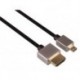 FICHE ULTRAMINCE HDMI 2.0 VERS HDMI MICRO - MALE/MALE - 32 AWG - Ø 3.8 mm - LONGUEUR 2 m