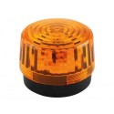 FLASH STROBOSCOPIQUE A LED - AMBRE - 12 VCC - ø 100 mm