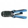 PINCE A SERTIR PROFESSIONNELLE POUR CONNECTEURS MODULAIRES 4P4C (RJ10). 6P4C (RJ11). 8P8C (RJ45). DEC