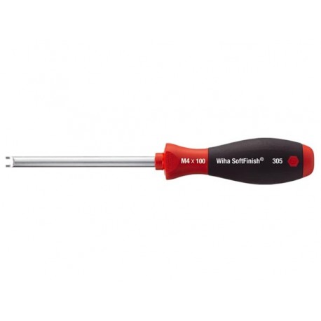 WIHA - TOURNEVIS POUR ECROUS A FENTE SOFTFINISH - LAME RONDE - M8 x 150