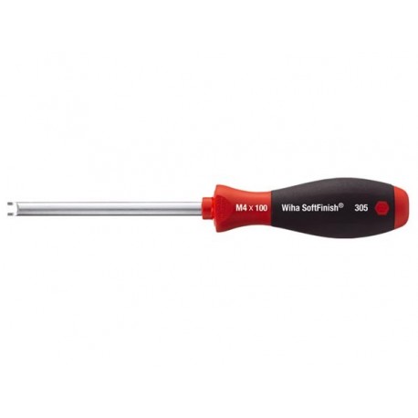 WIHA - TOURNEVIS POUR ECROUS A FENTE SOFTFINISH - LAME RONDE - M3.5 x 100