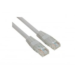 TCU66U005I - CABLE RESEAU UTP - CAT6 - CONNECTEUR 88C8 MALE VERS CONNECTEUR 88C8 MALE / CCA / VRAC / IVOIRE / 0.5m