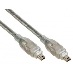 CABLE FIREWIRE - 4 BROCHES / 4 BROCHES - IEEE-1394. 1.5m