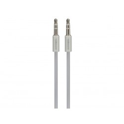 CABLE 3.5 mm 3 BROCHES STEREO MALE vers 3.5 mm 3 BROCHES STEREO MALE - BLANC - 1 m