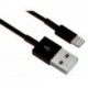 CABLE USB 2.0 A MALE A LIGHTNING (8 BROCHES. MALE) - NOIR - 1 m