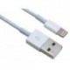 CABLE USB 2.0 A MALE A LIGHTNING (8 BROCHES. MALE) - BLANC - 1 m