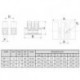 BARRETTE A 12 BORNES - 450V/15A. 1.5mm² - AVEC PROTECTION DE CABLAGE