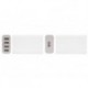 CHARGEUR INTELLIGENT AVEC 4 PORTS USB - MAX. 7.2 A - MAX. 36 W - BLANC