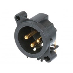 NEUTRIK - XLR MOUNTING CONNECTOR. 3-PIN FEMALE. SEPARATE GROUND CONTACT