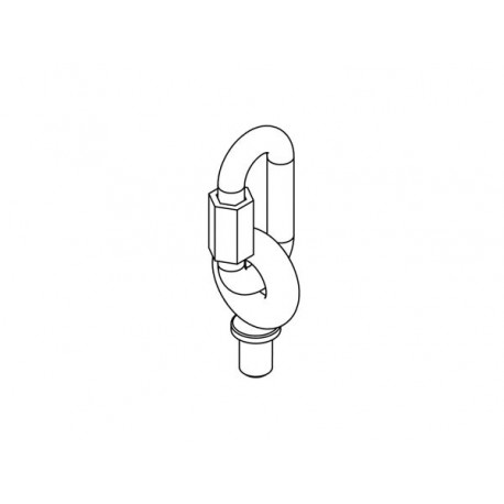 SET OF 4 M-8 FORGED STEEL EYEBOLTS / CARABINERS FOR USE WITH DR/DR ACTIVE SERIES