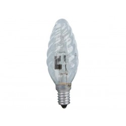 LAMPE HALOGENE ECO C35T - E14 - 18 W - 220-240 V - 2700 K - TRANSPARENT