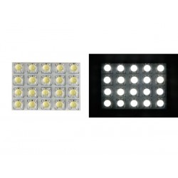MODULE D'ECLAIRAGE - LED BLANCHES A DIFFUSEUR ROND - 12V - 50 x 35mm