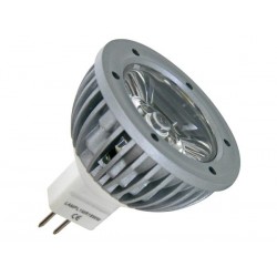 LAMPE LED 3W - BLANC FROID (6400K) 12VCA/CC - MR16