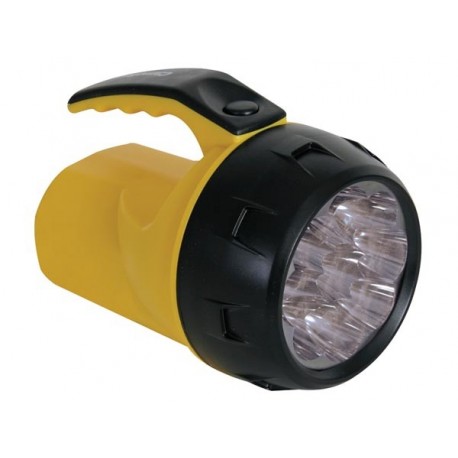LAMPE-TORCHE LED PUISSANTE - 9 LEDs - 4 x PILE R6