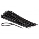 COLLIERS DE SERRAGE EN NYLON - 7.8 x 400 mm - NOIR (100 pcs)