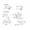 INVERSEUR SUBMINIATURE VERTICAL BIPOLAIRE ON-OFF-ON