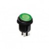 INTERRUPTEUR A BASCULE ILLUMINE - VERT - 2P DPST / ON-OFF. 12V