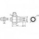 INTERRUPTEUR METALLIQUE ROND SPDT 1NO 1NC - ANNEAU BLANC