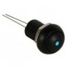 BOUTON-POUSSOIR MINIATURE UNIPOLAIRE A LED BLEUE SPST OFF-ON
