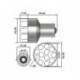 AMPOULE LED DE VOITURE 12V. 12 LEDS BLANCHES (1pc/blister)