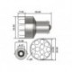 AMPOULE LED DE VOITURE 12V. 12 LEDS JAUNES (1pc/blister)