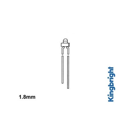 LED STANDARD 1.8mm - ROUGE DIFFUSANT