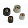 BOUTON (GRIS 28mm/6mm) 2 PINCES