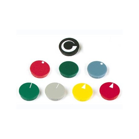LID FOR 10mm BUTTON (GREY - BLACK LINE)