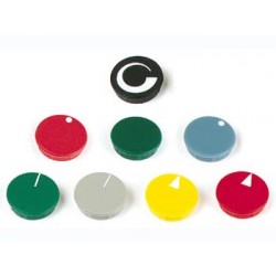 LID FOR 15mm BUTTON (YELLOW - WHITE BALL)