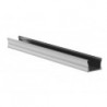 SLIMLINE LARGEUR 15 mm - PROFILE EN ALUMINIUM POUR RUBAN LED - ALUMINIUM ANODISE - ARGENT - 2 m