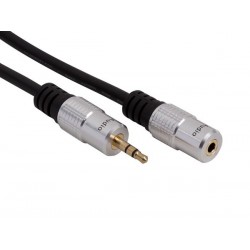 JACK STEREO 3.5 mm VERS JACK STEREO 3.5 mm / STANDARD / 5.0 m / M-F / DORE