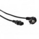 CABLE D'ALIMENTATION NOIR CEE 7/7 90o C13 L 1.5 m. 3G1.0 mm²