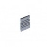 CAPUCHON EN ALUMINIUM POUR PROFILE (PLA) POUR RUBAN LED - SANS TROU DE CABLE - ARGENT