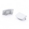 CAPUCHON EN ALUMINIUM POUR PROFILE POUR RUBAN LED SLIMLINE 7 mm - SANS PRE-PERCAGE - ARGENT
