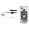 MINI CONTROLEUR LED RVB - 1 CANAL - AVEC TELECOMMANDE RF
