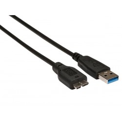 FICHE USB 3.0 A VERS FICHE MICRO B USB 3.0 / CUIVRE / DE BASE / 1.8 m / DORE / M-M