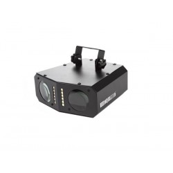 EFFET LED - 2 FAISCEAUX LUMINEUX COLORES AVEC STROBOSCOPE - 54 x LEDs RGB