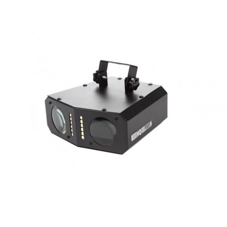 EFFET LED - 2 FAISCEAUX LUMINEUX COLORES AVEC STROBOSCOPE - 54 x LEDs RGB