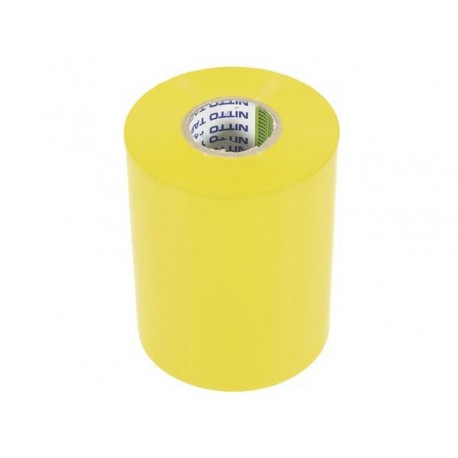  nitto - ruban adhesif isolant - jaune - 100 mm x 20 m 