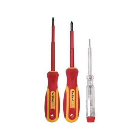  jeu de 2 tournevis isoles + testeur de tension 