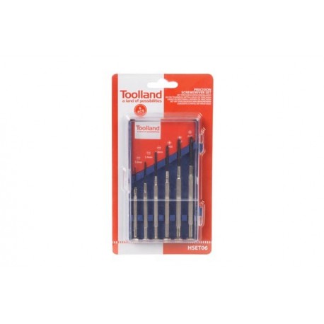  jeu de 6 tournevis metalliques de precision 