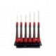  wiha jeu de tournevis de precision picofinish® torx® magicspring® 6 pcs avec etui (42998) 