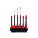  Wiha Jeu de tournevis de précision PicoFinish® Fente, Phillips 6 pcs avec étui (42990) 