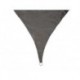  voile solaire permeable - triangle - 5 x 5 x 5 m - couleur: anthracite 