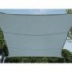  voile solaire - carre - 3.6 x 3.6 m - couleur : gris ardoise clair 