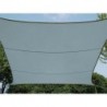  VOILE SOLAIRE - CARRÉ - 3.6 x 3.6 m - COULEUR : GRIS ARDOISE CLAIR 
